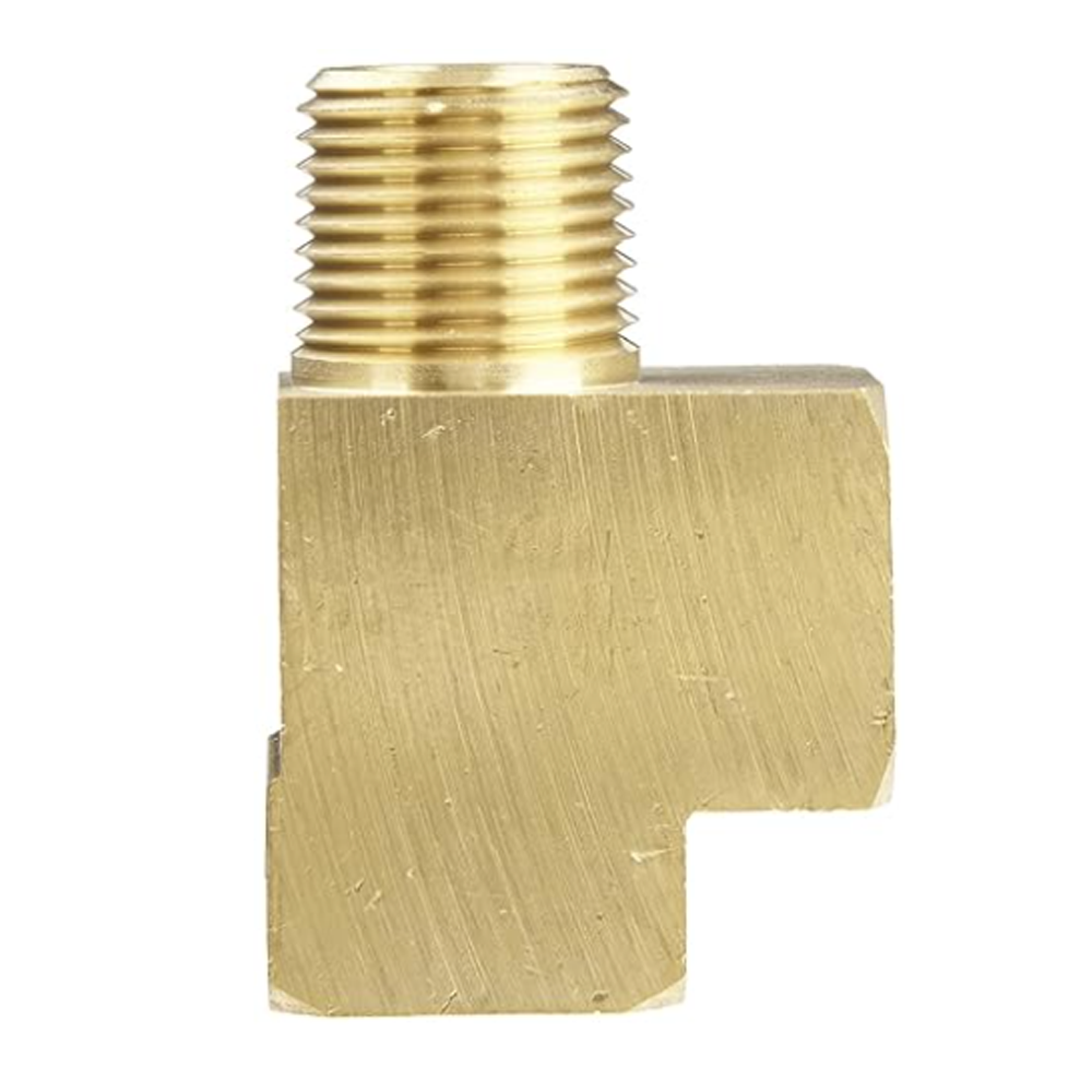 127-N2 FLOFLEX BRASS PIPE FITTING<BR>STREET TEE 1/4" MALE X 1/4" FEMALE X 1/4" FEMALE NPT